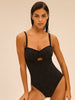 Wireless bandeau one-piece - Black