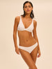 Underwired triangle bikini - White