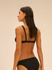 Underwired triangle bikini - Black
