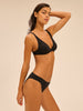 Underwired triangle bikini - Black