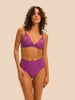 Soft cup triangle bra - Divine Purple