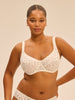 Plunging full cup bra - Natural
