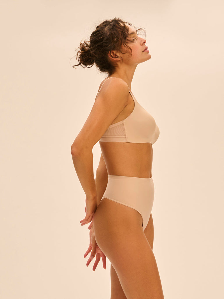 High waist shaper thong - Peau rosée
