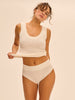 High-waist brief - Natural