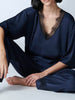 Satin Secrets Short Sleeve Top - Full Moon