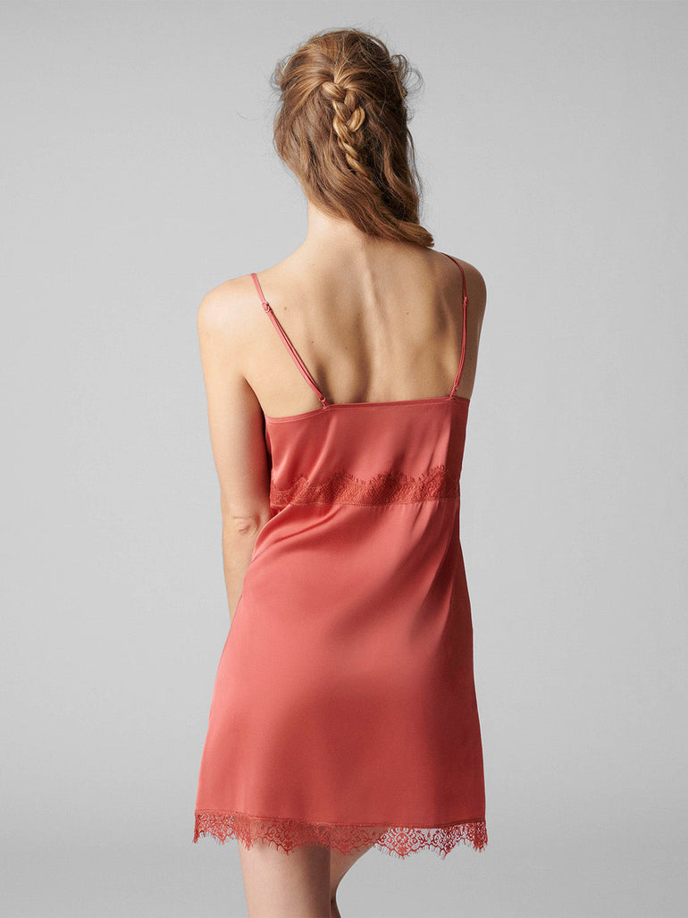 Satin Secrets Nightdress - Quartz Pink