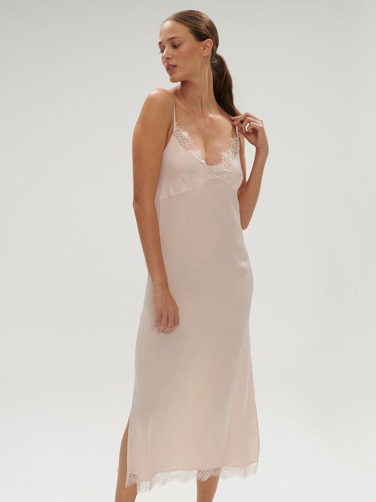 Long Nightdress - Sakura pink