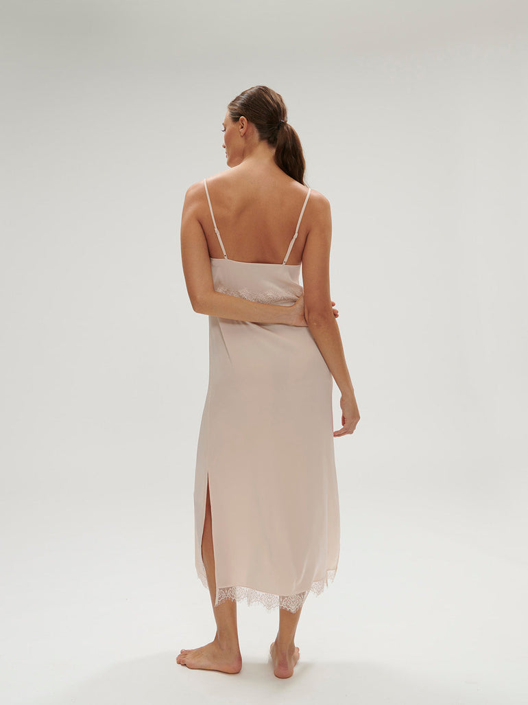 Long Nightdress - Sakura pink