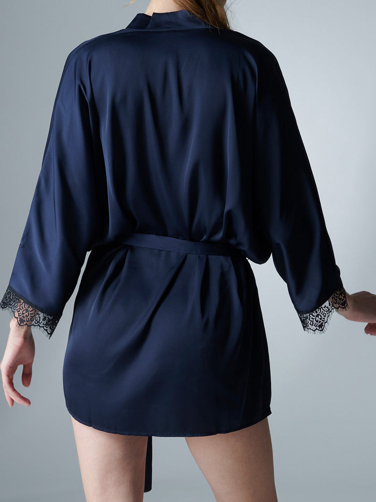 Satin Secrets Kimono - Full Moon