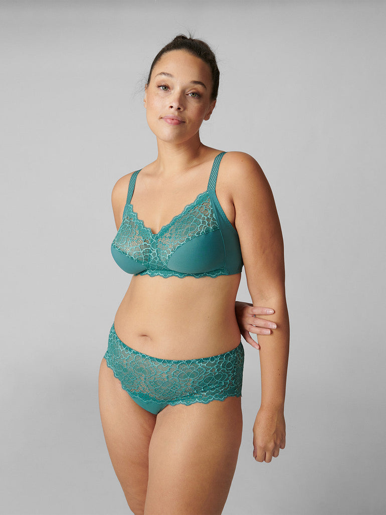 Caresse Boyshort - Boreal Green