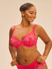 Plunging underwired bra - Fabulous Pink