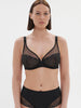 Plunging underwired bra - Gem Black