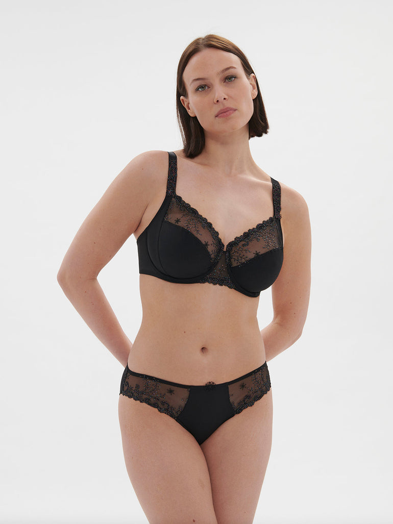 Full cup support bra - Gem Black