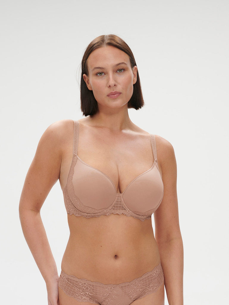 Spacer plunge bra - Nude