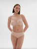 High waist cotton slip - Peau rosée
