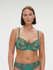 Half cup bra - Garden Green