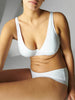 Eugenie Full Coverage Plunge - White