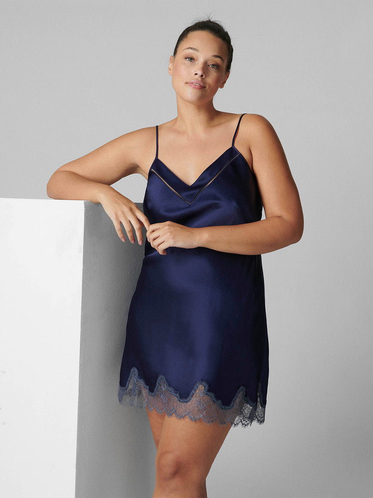 Nocturne Silk Dress - Midnight