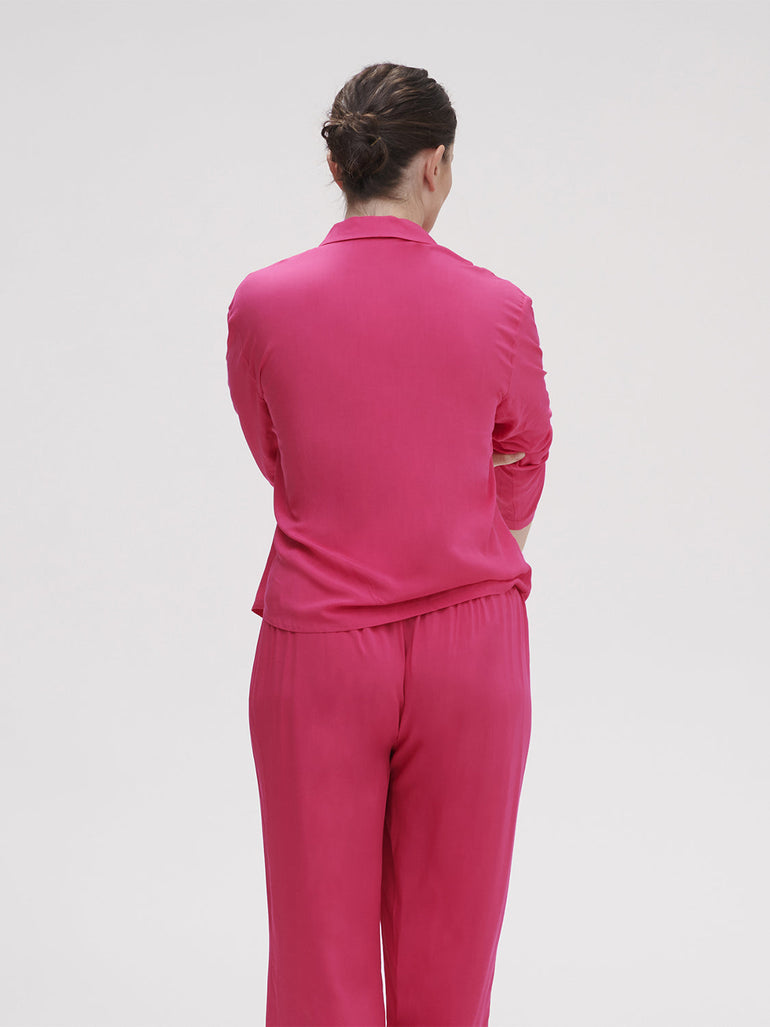 Songe Long Sleeve Top - Pitaya Pink