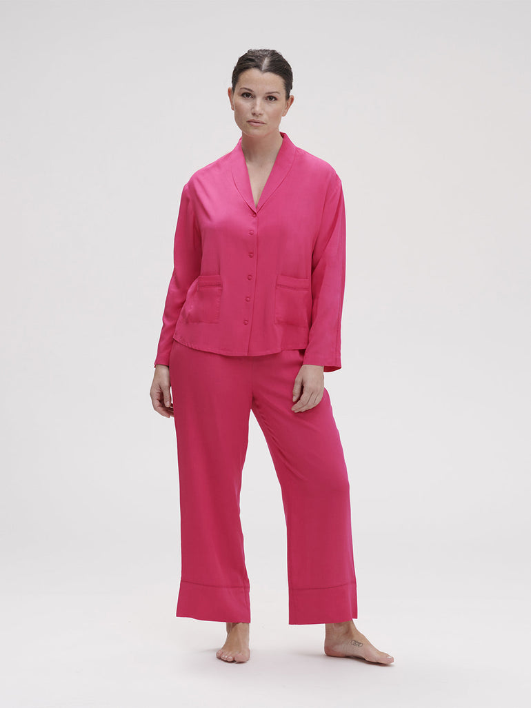 Songe Long Sleeve Top - Pitaya Pink