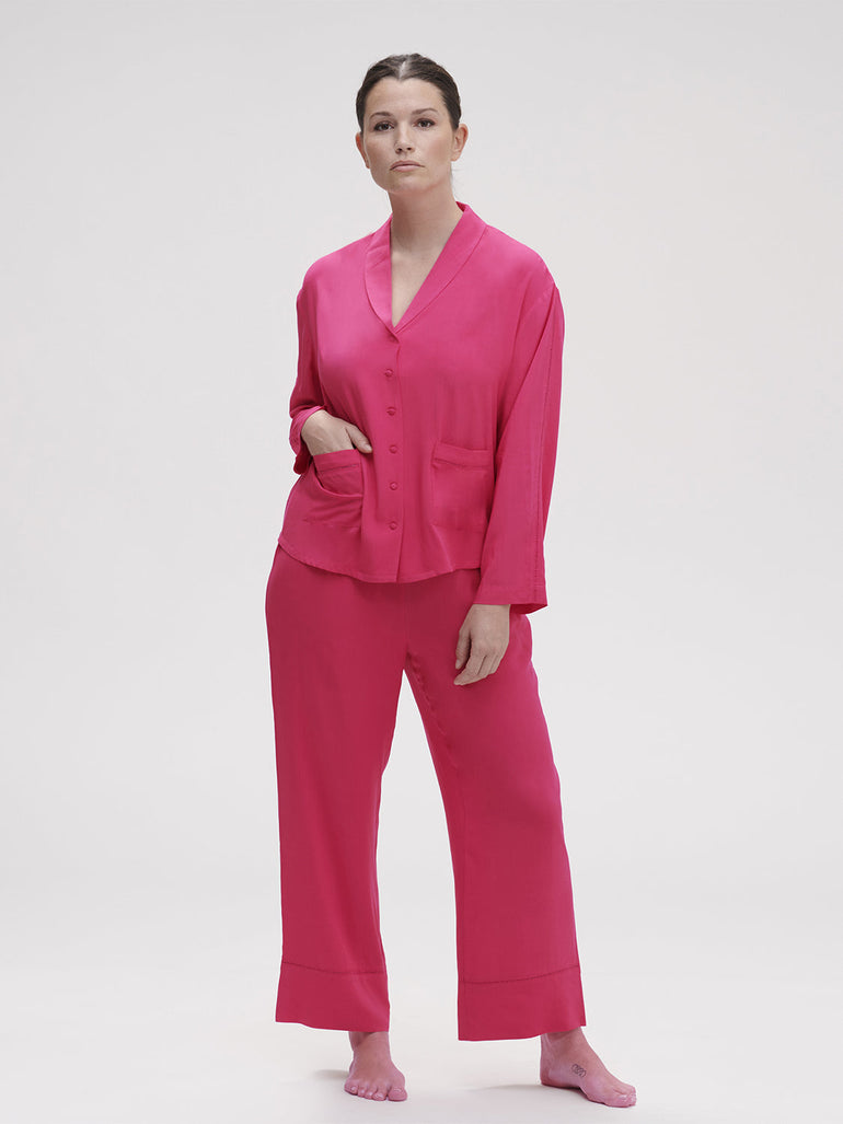Songe Long Sleeve Top - Pitaya Pink