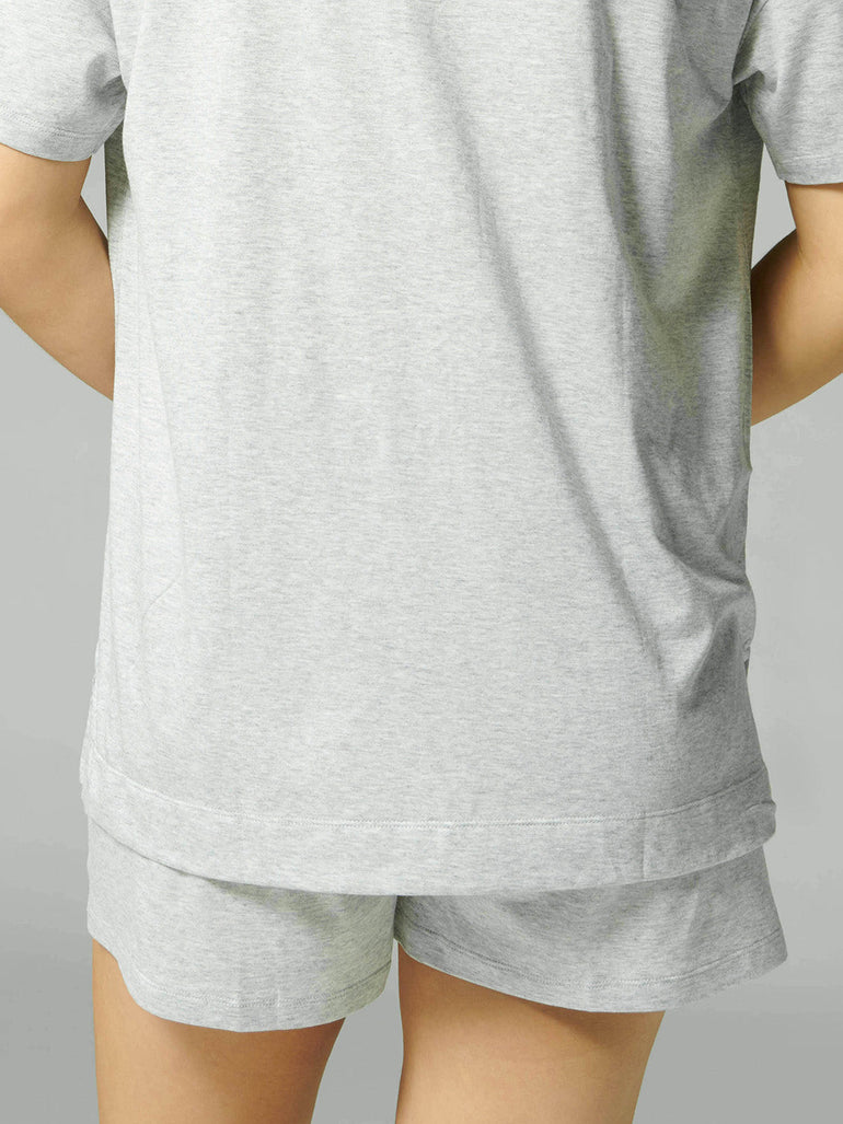 Brume Short Sleeve Top - Mineral Grey