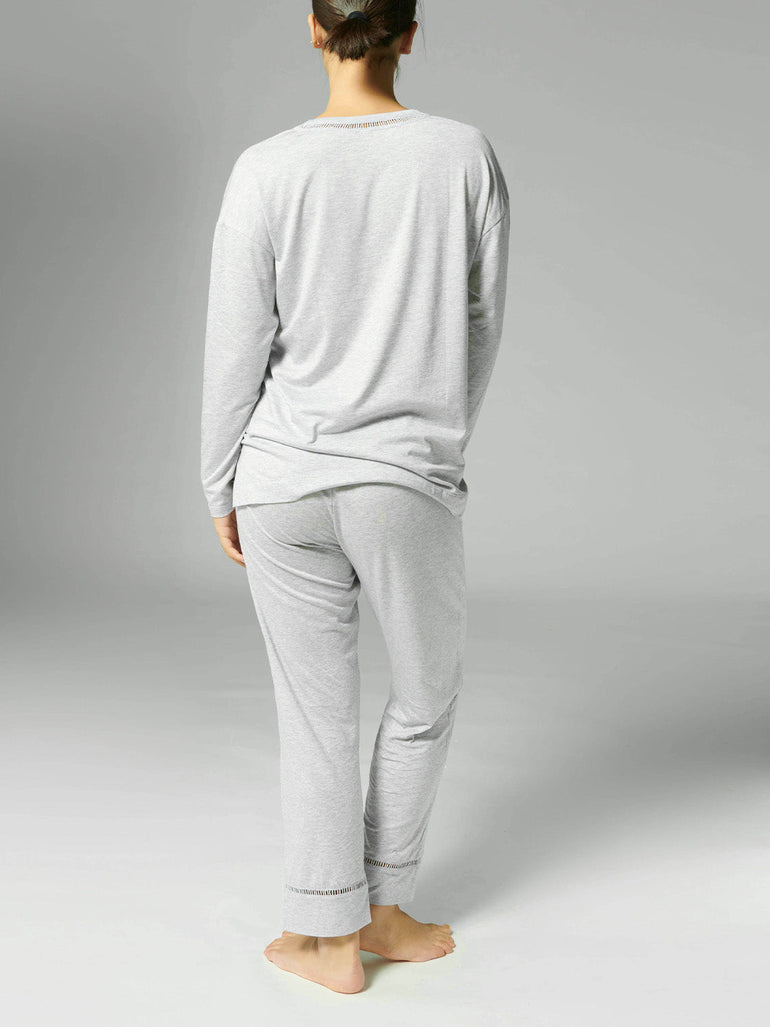 Brume Long Sleeve Top - Mineral Grey