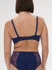 Plunging underwired bra - Midnight