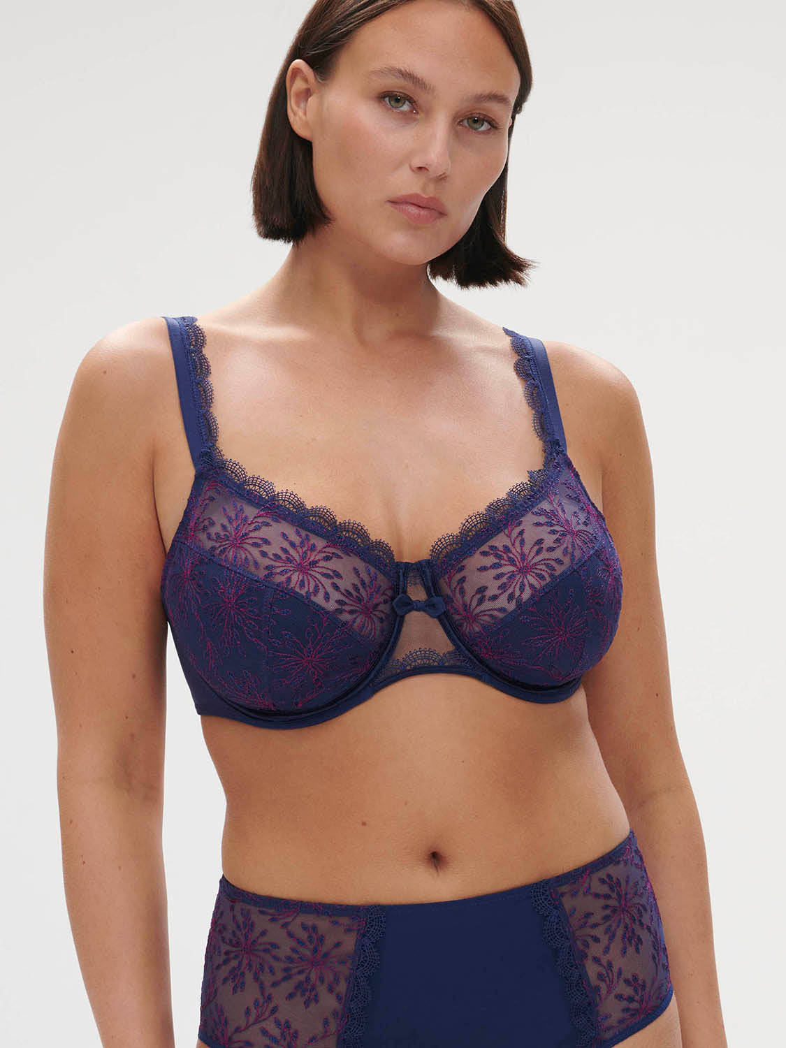 Full cup support bra - Midnight