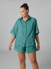 Caprice Long Sleeve Top - Boreal Green