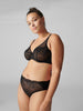 Exotica Full Coverage Plunge - Black
