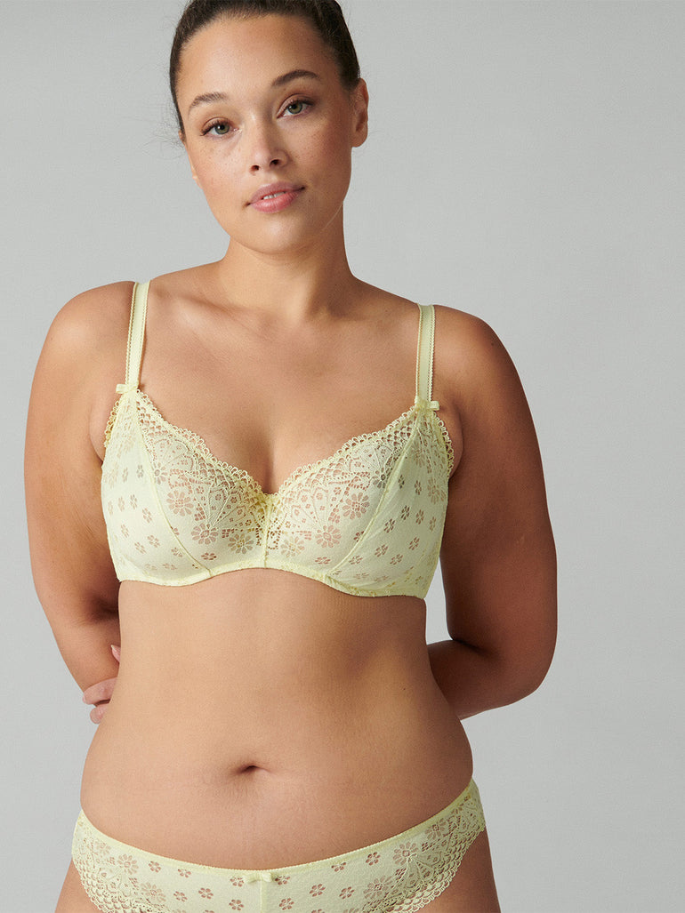 Aimee Underwire Plunge - Yuzu Yellow