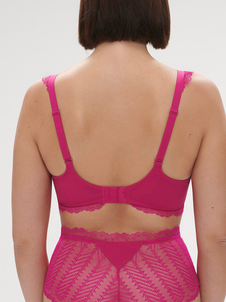 Spacer plunge bra - Hibiscus Pink