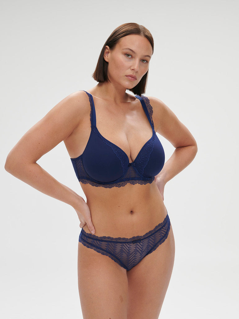 Spacer plunge bra - Midnight