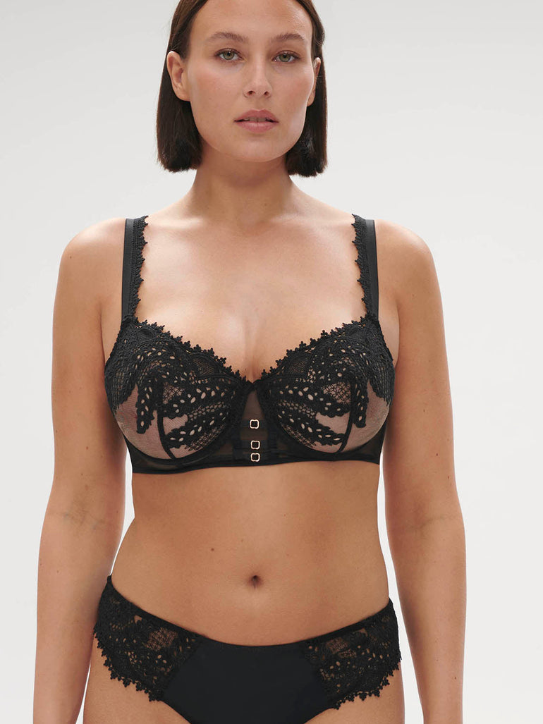 Half cup bra - Black