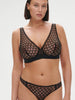 Underwired triangle bra - Black