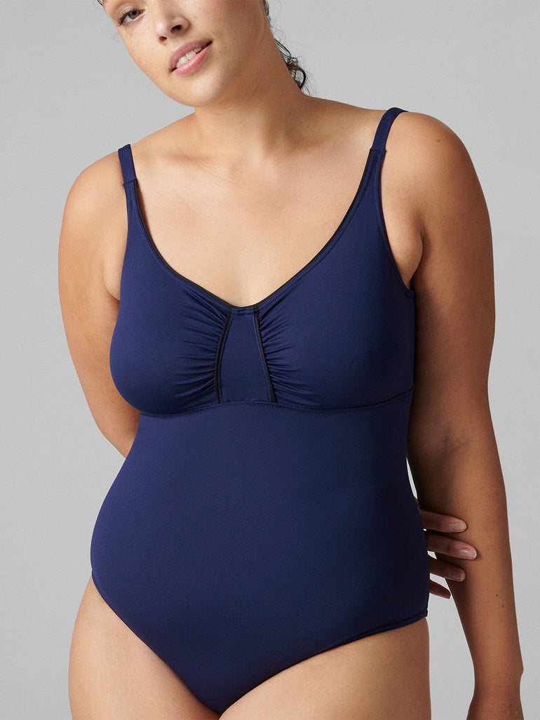 Underwired one-piece swimsuit - Midnight