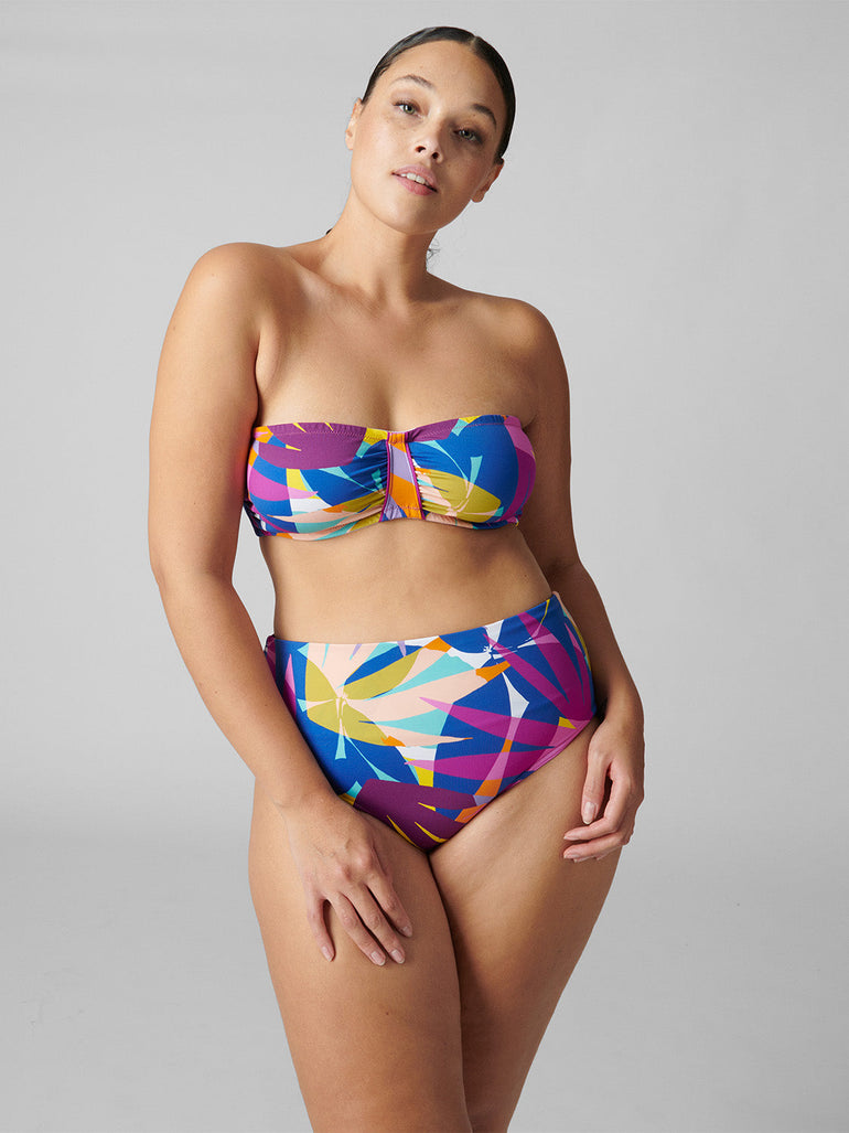 Calysta Underwire Bandeau - Palm Garden