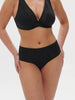 High-waist bikini brief - Black