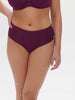 High-waist bikini brief - Blackberry