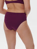 High-waist bikini brief - Blackberry
