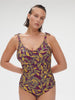 Wireless Molded One-Piece - Agadir Purple Print
