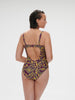 Underwired one-piece swimsuit - Agadir Purple Print
