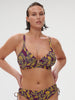 Underwired bikini triangle - Agadir Purple Print