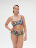 High-waist bikini brief - Seaside Blue Print
