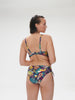 High-waist bikini brief - Seaside Blue Print