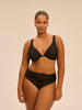 Underwired triangle bra - Black