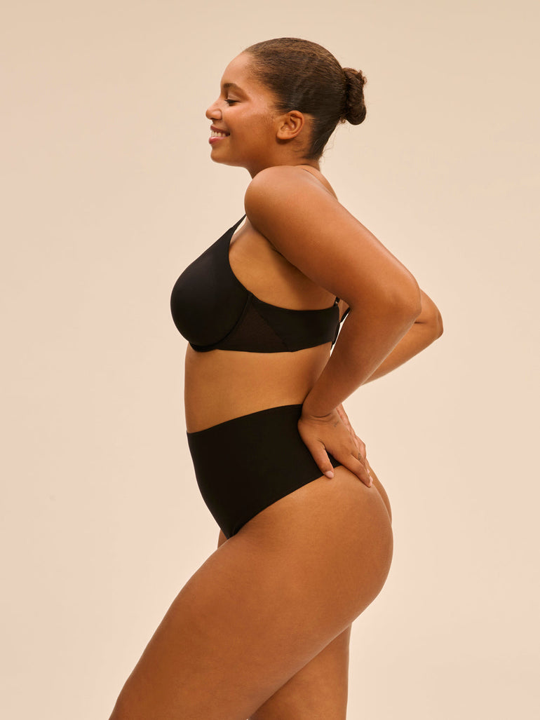 High waist shaper thong - Black