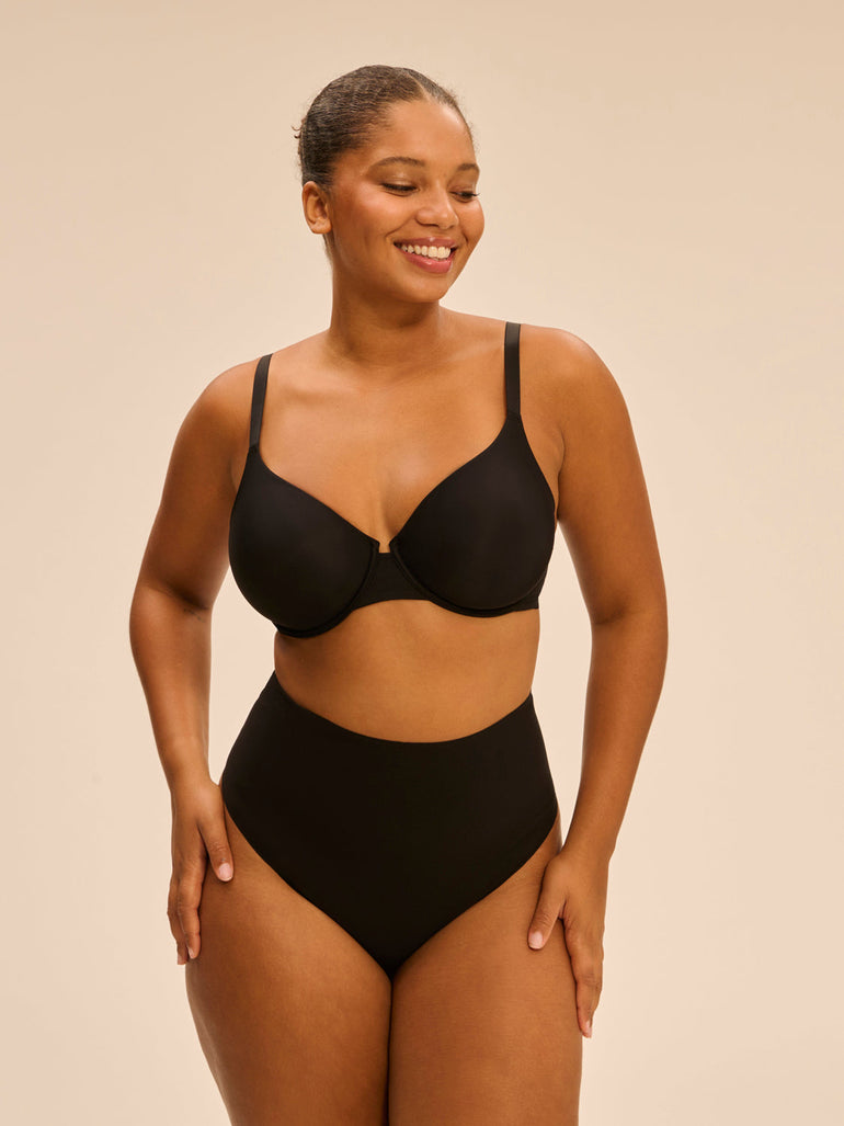 High waist shaper thong - Black