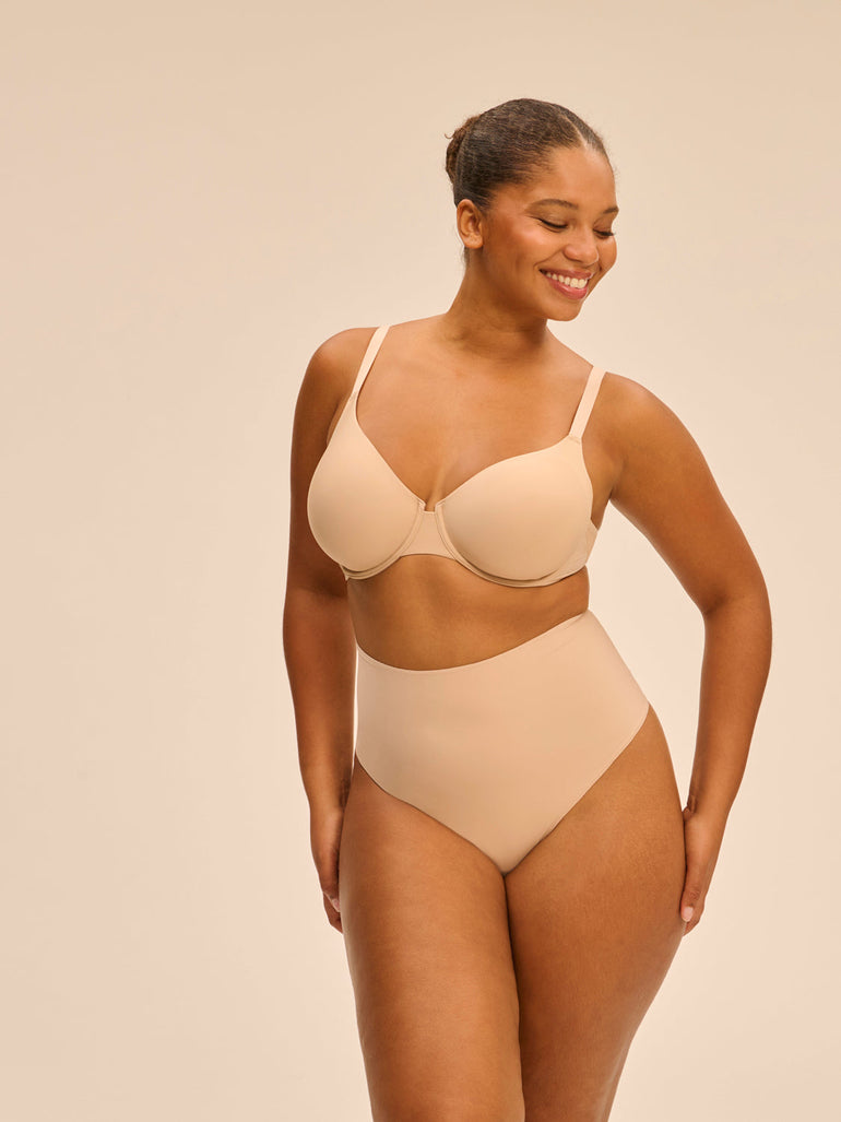 High waist shaper thong - Peau rosée